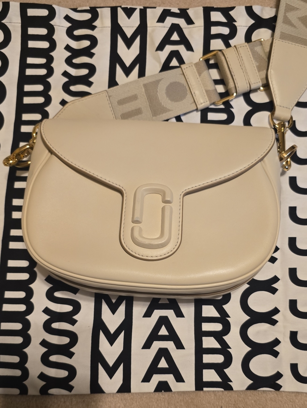Marc Jacobs The Covered J Marc Large saddle bag